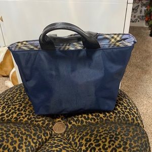 Blue tote bag